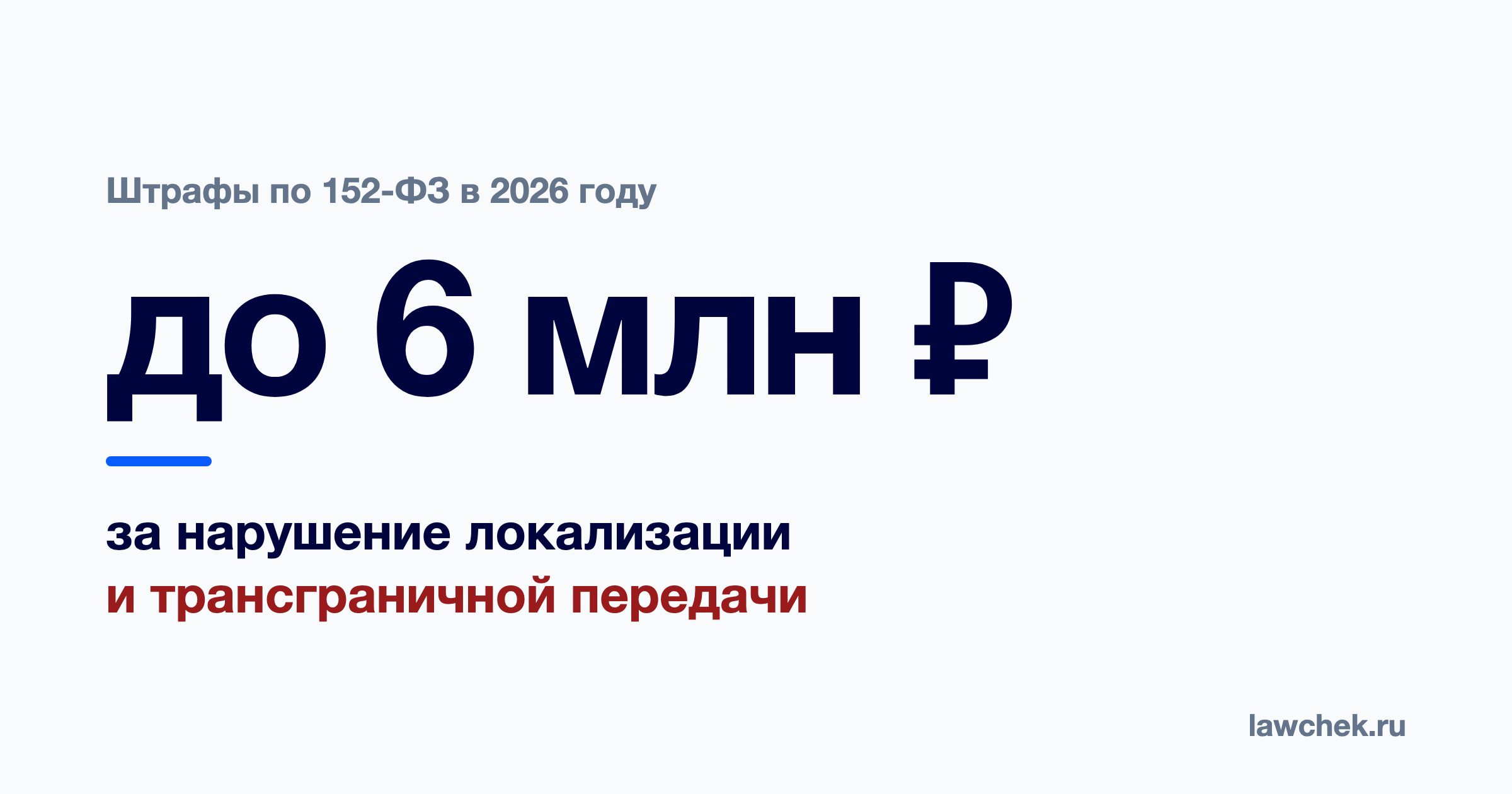 Штрафы по 152-ФЗ в 2026 году: сколько стоят нарушения и за что штрафует РКН